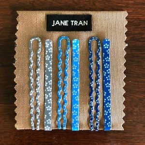 Jane Tran Metal Bobby Pin Set. Spring colors! New